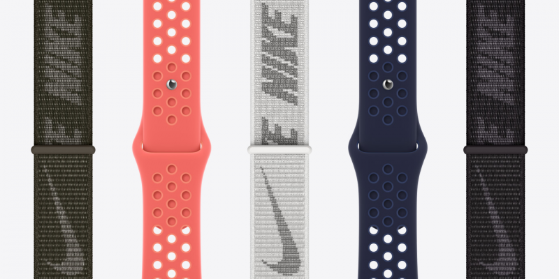 Ремешок Apple Watch Nike Silicon Loop 42mm (Серый)