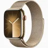 Apple Watch Series 9 45mm Gold Stainless Steel Case Millanes Gold Band