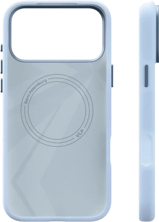 Чехол защитный VLP Aster Pro Case с MagSafe для iPhone 17 Pro, голубой